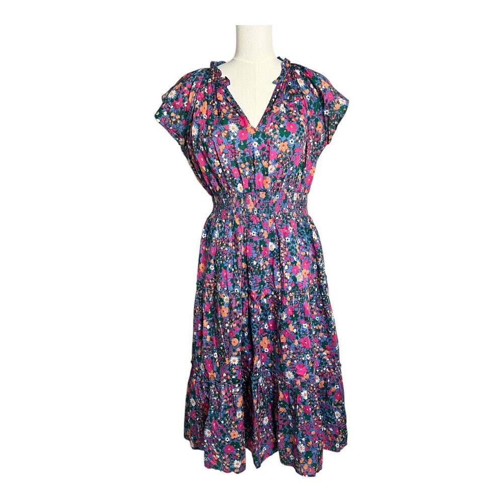 Rails Womens Boho Dress Cottage Fairy Floral Fit and Flare Feminine Medium
